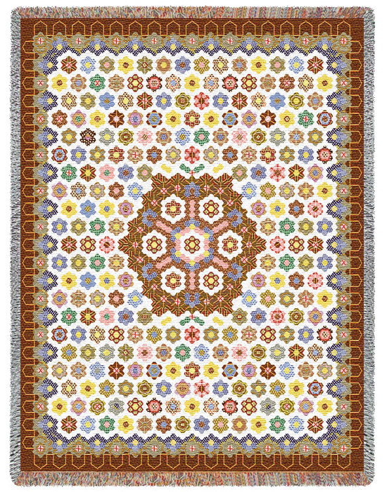 D155-2692-70*54 Honeycomb Quilt (Americana) Tapestries: Tapestry gallery - Over 1500 tapestries and tapestry decorating accessories - Finest quality - Wide selection - Competitive prices - Source for