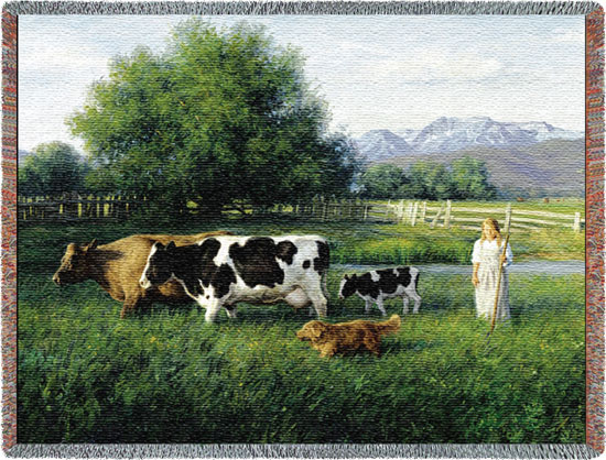 D155-2701-54*70 Country Girl (Americana) Tapestries: Tapestry gallery - Over 1500 tapestries and tapestry decorating accessories - Finest quality - Wide selection - Competitive prices - Source for wh