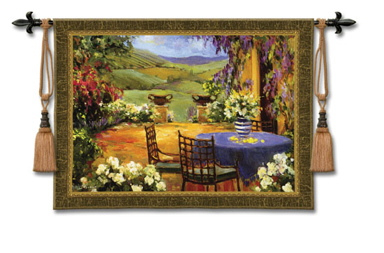 D155-2713-42*53 Countryside Terrace Tapestries: Tapestry gallery - Over 1500 tapestries and tapestry decorating accessories - Finest quality - Wide selection - Competitive prices - Source for wholesa
