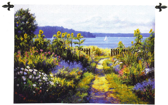 D155-2715-38*53 Garden View Tapestries: Tapestry gallery - Over 1500 tapestries and tapestry decorating accessories - Finest quality - Wide selection - Competitive prices - Source for wholesale tapes