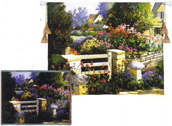 D155-2717-43*53 The Gate Tapestries: Tapestry gallery - Over 1500 tapestries and tapestry decorating accessories - Finest quality - Wide selection - Competitive prices - Source for wholesale tapestry