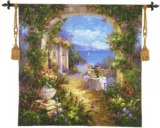 D155-2720-54*53 Mediterranean Arches II Tapestries: Tapestry gallery - Over 1500 tapestries and tapestry decorating accessories - Finest quality - Wide selection - Competitive prices - Source for who