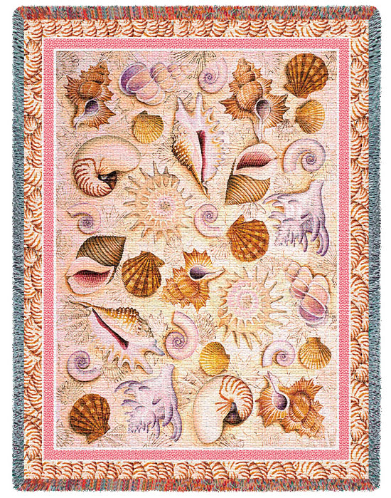 D155-2724-70*54 Seashells (Coastal) Tapestries: Tapestry gallery - Over 1500 tapestries and tapestry decorating accessories - Finest quality - Wide selection - Competitive prices - Source for wholesa
