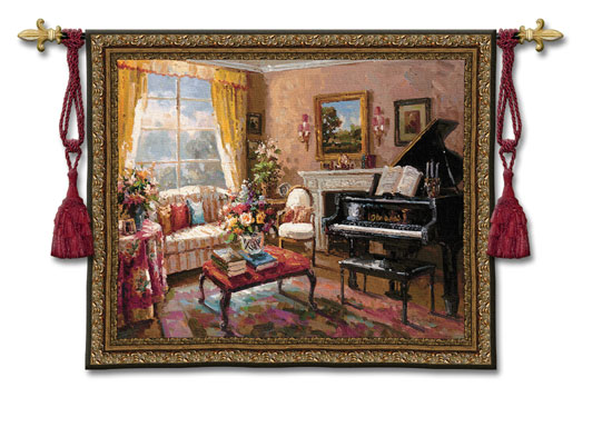 D155-2727-44*53 The Music Room  Tapestries: Tapestry gallery - Over 1500 tapestries and tapestry decorating accessories - Finest quality - Wide selection - Competitive prices - Source for wholesale t