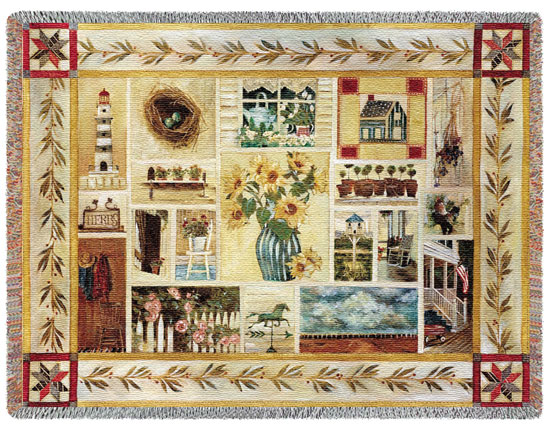 D155-2744-54*70 American Country (Botanicals) Tapestries: Tapestry gallery - Over 1500 tapestries and tapestry decorating accessories - Finest quality - Wide selection - Competitive prices - Source f