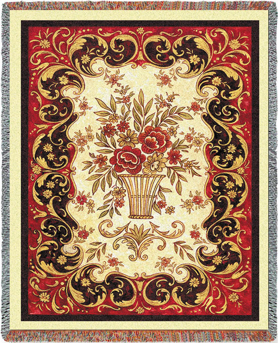 D155-2748-70*54 Red Tapestry (Botanicals) Tapestries: Tapestry gallery - Over 1500 tapestries and tapestry decorating accessories - Finest quality - Wide selection - Competitive prices - Source for w