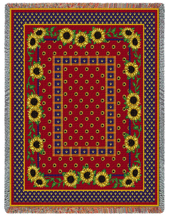 D155-2750-70*54 Sunflower Splendor (Botanicals) Tapestries: Tapestry gallery - Over 1500 tapestries and tapestry decorating accessories - Finest quality - Wide selection - Competitive prices - Source