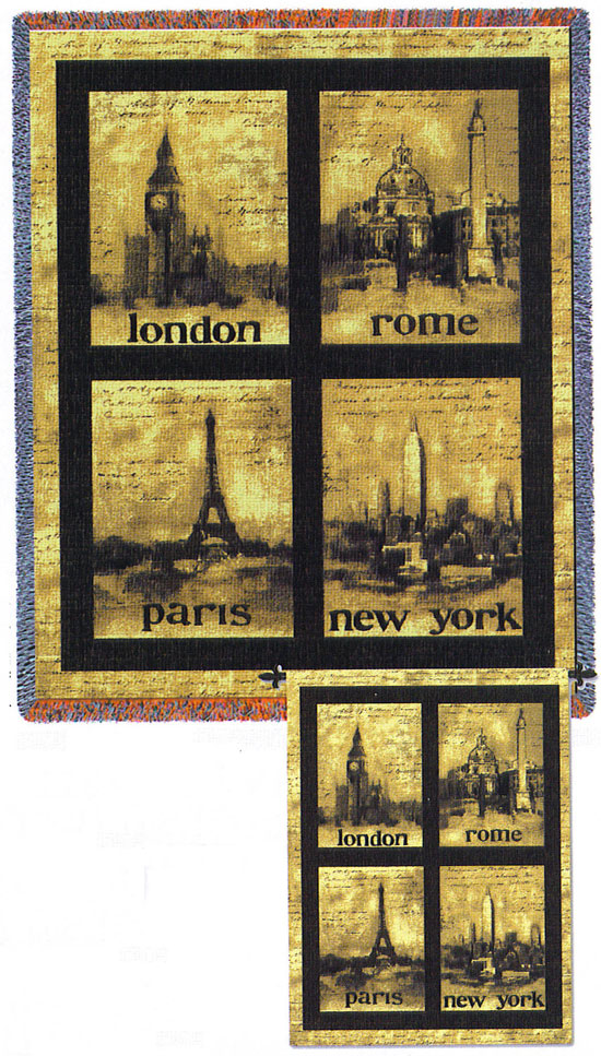 D155-2758-53*38 International Cities Tapestries: Tapestry gallery - Over 1500 tapestries and tapestry decorating accessories - Finest quality - Wide selection - Competitive prices - Source for wholes