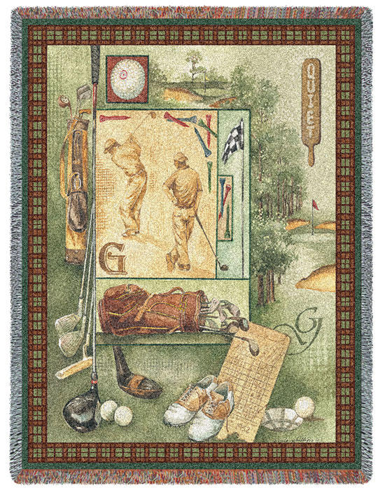 D155-2777-70*54 Quiet (Golf) Tapestries: Tapestry gallery - Over 1500 tapestries and tapestry decorating accessories - Finest quality - Wide selection - Competitive prices - Source for wholesale tape