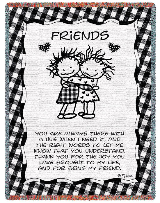 D155-2788-69*48 Hugging Friends (Children of the Inner Light) Tapestries: Tapestry gallery - Over 1500 tapestries and tapestry decorating accessories - Finest quality - Wide selection - Competitive p