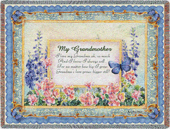 D155-2793-54*70 My Grandmother (Inspirational) Tapestries: Tapestry gallery - Over 1500 tapestries and tapestry decorating accessories - Finest quality - Wide selection - Competitive prices - Source 