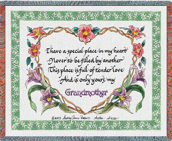 D155-2802-54*70 Grandmothers Tender Love (Inspirational) Tapestries: Tapestry gallery - Over 1500 tapestries and tapestry decorating accessories - Finest quality - Wide selection - Competitive price