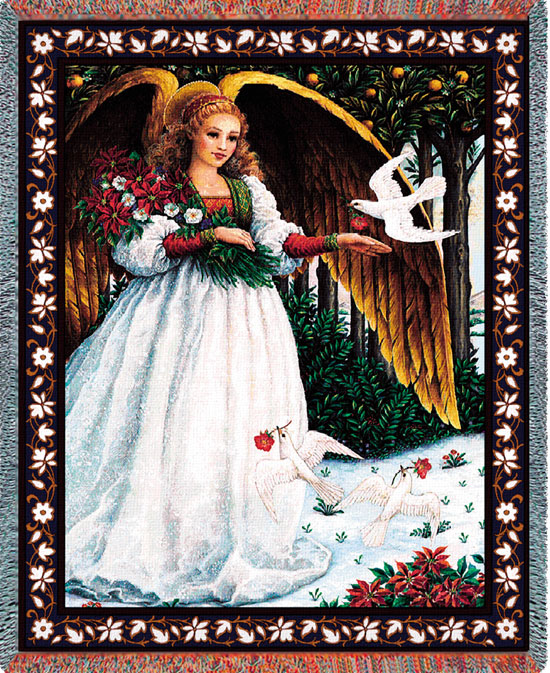 D155-2838-70*54 White Angel (Angels) Tapestries: Tapestry gallery - Over 1500 tapestries and tapestry decorating accessories - Finest quality - Wide selection - Competitive prices - Source for wholes