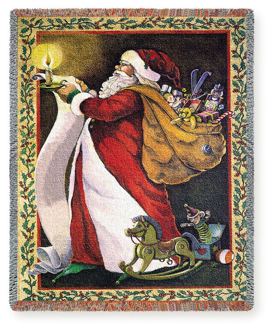 D155-2844-70*54 Making a List (Holidays) Tapestries: Tapestry gallery - Over 1500 tapestries and tapestry decorating accessories - Finest quality - Wide selection - Competitive prices - Source for wh