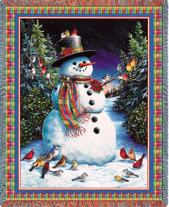 D155-2856-70*54 Plaid Snowman (Holidays) Tapestries: Tapestry gallery - Over 1500 tapestries and tapestry decorating accessories - Finest quality - Wide selection - Competitive prices - Source for wh