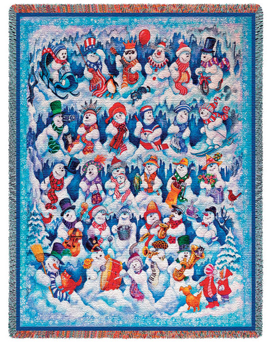 D155-2858-70*54 Snowfolks (Holidays) Tapestries: Tapestry gallery - Over 1500 tapestries and tapestry decorating accessories - Finest quality - Wide selection - Competitive prices - Source for wholes