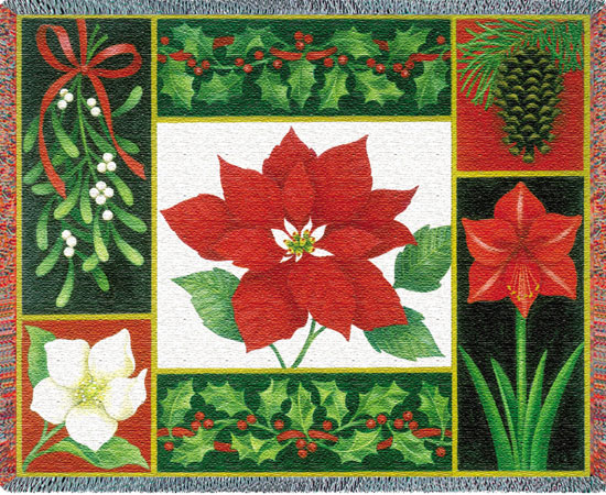 D155-2869-54*70 Christmas Flora (Holidays) Tapestries: Tapestry gallery - Over 1500 tapestries and tapestry decorating accessories - Finest quality - Wide selection - Competitive prices - Source for 