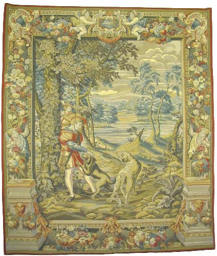 D155-29-56*45 Awaiting the Chase Tapestries: Tapestry gallery - Over 1500 tapestries and tapestry decorating accessories - Finest quality - Wide selection - Competitive prices - Source for wholesale 