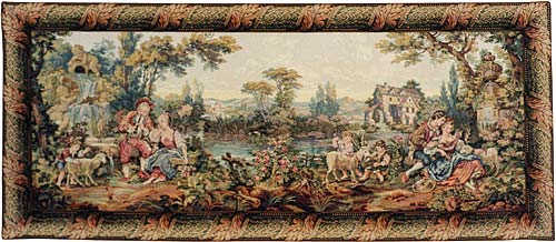 D155-291-65*135 Romance in the Country Tapestries: Tapestry gallery - Over 1500 tapestries and tapestry decorating accessories - Finest quality - Wide selection - Competitive prices - Source for whol