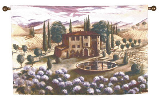 D155-2912-40*54 Tuscan Scene II Tapestries: Tapestry gallery - Over 1500 tapestries and tapestry decorating accessories - Finest quality - Wide selection - Competitive prices - Source for wholesale t