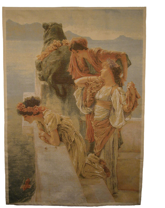 D155-2936-76*54 Three Virgins Tapestries: Tapestry gallery - Over 1500 tapestries and tapestry decorating accessories - Finest quality - Wide selection - Competitive prices - Source for wholesale tap