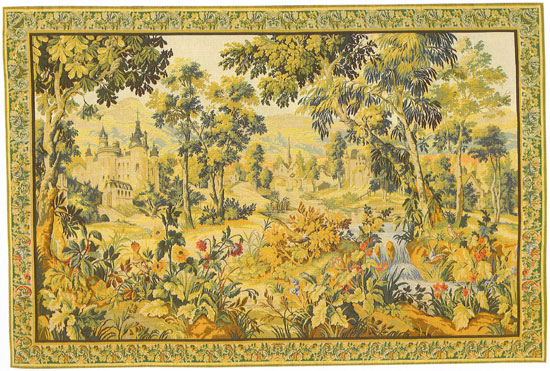 D155-2956-54*107 Verdure Chateau Tapestries: Tapestry gallery - Over 1500 tapestries and tapestry decorating accessories - Finest quality - Wide selection - Competitive prices - Source for wholesale 