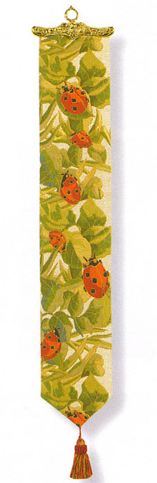 D155-2959-45*8 Bell Pull 9418 (Ladybug) Tapestries: Tapestry gallery - Over 1500 tapestries and tapestry decorating accessories - Finest quality - Wide selection - Competitive prices - Source for who