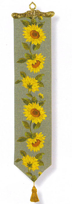 D155-2961-45*9 Bell Pull 8132 (Sunflower) Tapestries: Tapestry gallery - Over 1500 tapestries and tapestry decorating accessories - Finest quality - Wide selection - Competitive prices - Source for w