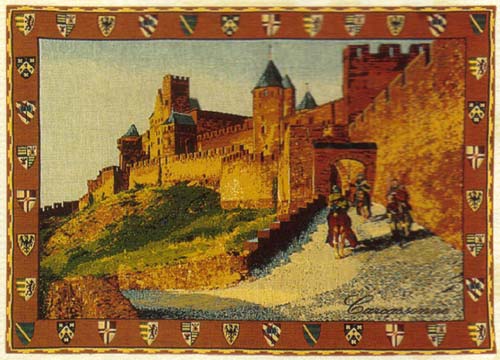 D155-298-19*24 Carcassonne (1375) Tapestries: Tapestry gallery - Over 1500 tapestries and tapestry decorating accessories - Finest quality - Wide selection - Competitive prices - Source for wholesale