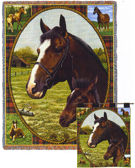 D155-2986-70*54 Thoroughbred (Equestrian) Tapestries: Tapestry gallery - Over 1500 tapestries and tapestry decorating accessories - Finest quality - Wide selection - Competitive prices - Source for w