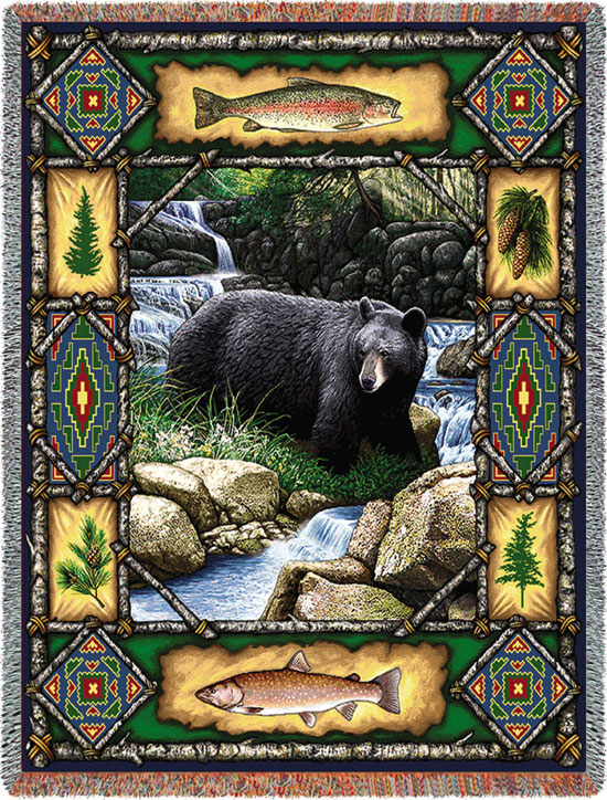 D155-2992-70*54 Bear Lodge (Lodge) Tapestries: Tapestry gallery - Over 1500 tapestries and tapestry decorating accessories - Finest quality - Wide selection - Competitive prices - Source for wholesal