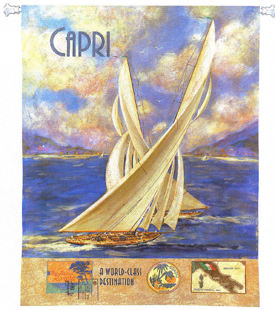 D155-3001-53*42 Capri (Coastal) Tapestries: Tapestry gallery - Over 1500 tapestries and tapestry decorating accessories - Finest quality - Wide selection - Competitive prices - Source for wholesale t