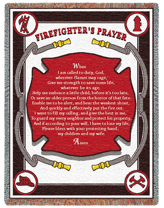 D155-3009-69*48 Firefighters Prayer (Professions) Tapestries: Tapestry gallery - Over 1500 tapestries and tapestry decorating accessories - Finest quality - Wide selection - Competitive prices - Sou