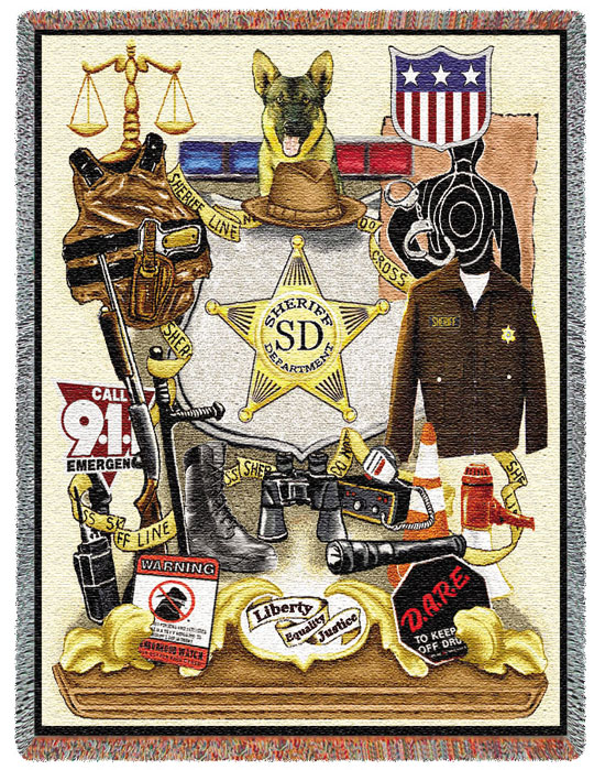 D155-3011-70*54 Sheriffs Pride (Professions) Tapestries: Tapestry gallery - Over 1500 tapestries and tapestry decorating accessories - Finest quality - Wide selection - Competitive prices - Source f