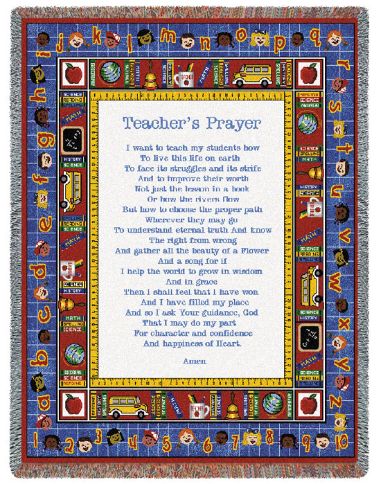 D155-3018-70*54 Teachers Prayer (Professions) Tapestries: Tapestry gallery - Over 1500 tapestries and tapestry decorating accessories - Finest quality - Wide selection - Competitive prices - Source f