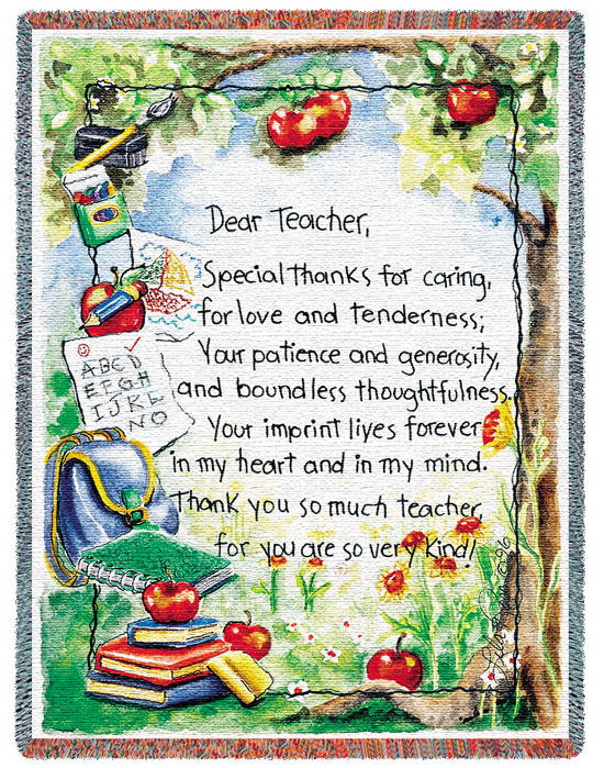 D155-3020-70*54 Dear Teacher (Professions) Tapestries: Tapestry gallery - Over 1500 tapestries and tapestry decorating accessories - Finest quality - Wide selection - Competitive prices - Source for 