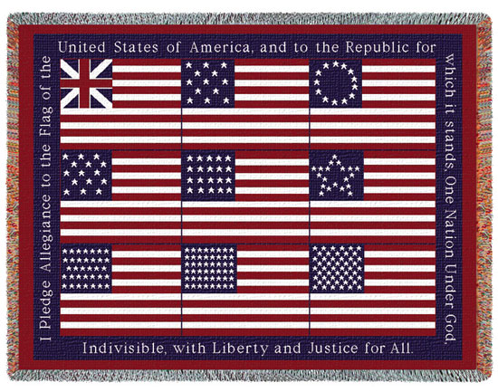 D155-3042-48*69 Pledge (Flags) Tapestries: Tapestry gallery - Over 1500 tapestries and tapestry decorating accessories - Finest quality - Wide selection - Competitive prices - Source for wholesale ta