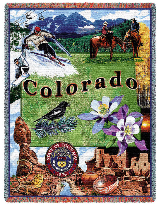 D155-3055-70*54 Colorado (Throw) Tapestries: Tapestry gallery - Over 1500 tapestries and tapestry decorating accessories - Finest quality - Wide selection - Competitive prices - Source for wholesale 
