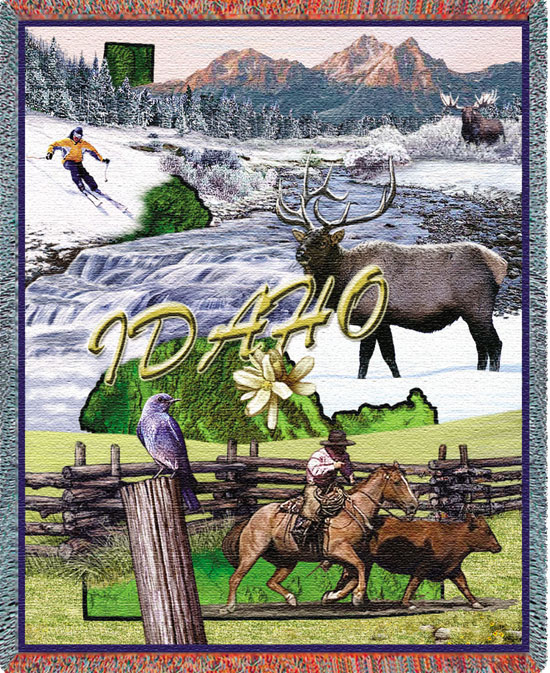 D155-3058-70*54 Idaho (States) Tapestries: Tapestry gallery - Over 1500 tapestries and tapestry decorating accessories - Finest quality - Wide selection - Competitive prices - Source for wholesale ta