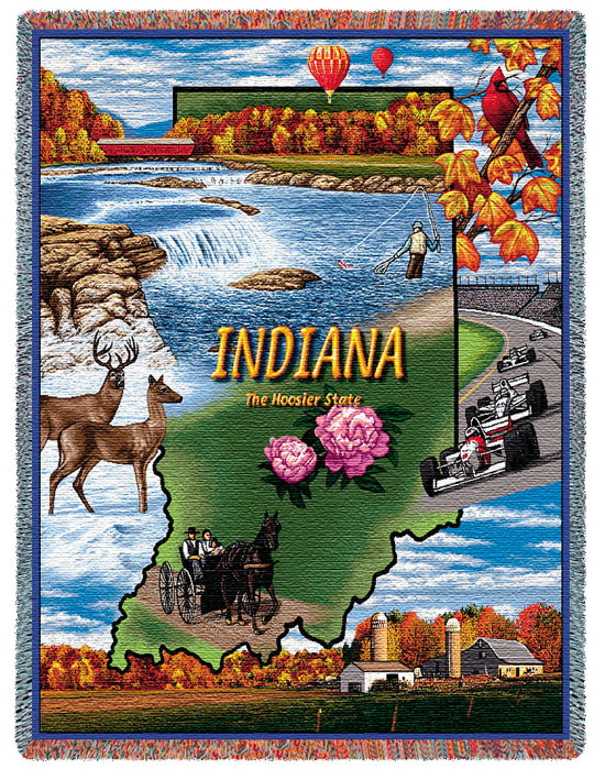 D155-3060-70*54 Indiana (States) Tapestries: Tapestry gallery - Over 1500 tapestries and tapestry decorating accessories - Finest quality - Wide selection - Competitive prices - Source for wholesale 