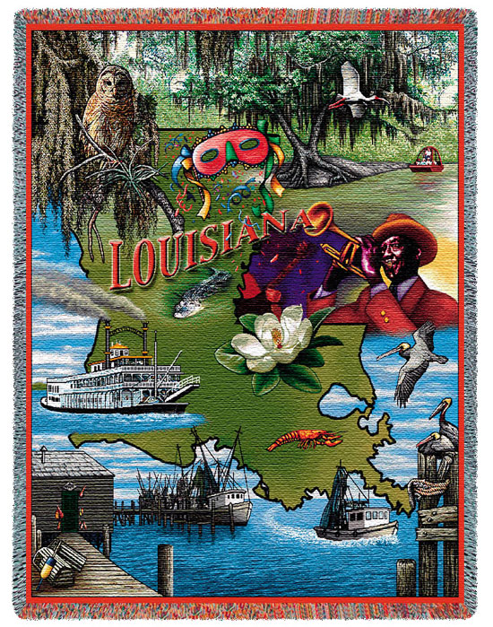 D155-3062-70*54 Louisiana (States) Tapestries: Tapestry gallery - Over 1500 tapestries and tapestry decorating accessories - Finest quality - Wide selection - Competitive prices - Source for wholesal
