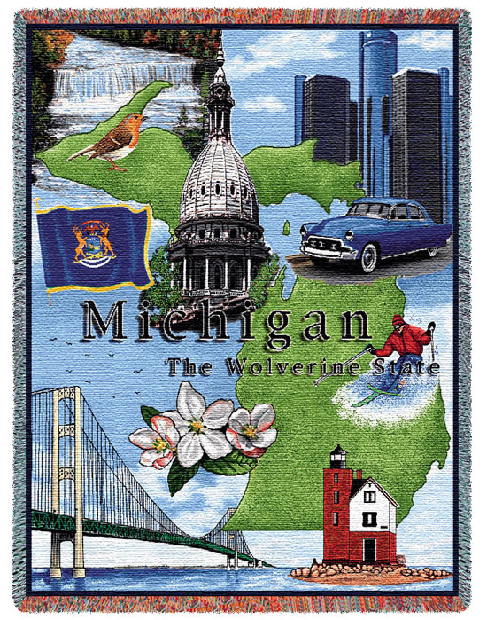 D155-3066-70*54 Michigan (States) Tapestries: Tapestry gallery - Over 1500 tapestries and tapestry decorating accessories - Finest quality - Wide selection - Competitive prices - Source for wholesale