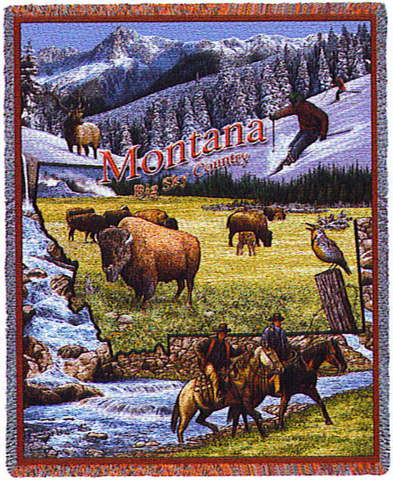 D155-3069-70*54 Montana (States) Tapestries: Tapestry gallery - Over 1500 tapestries and tapestry decorating accessories - Finest quality - Wide selection - Competitive prices - Source for wholesale 