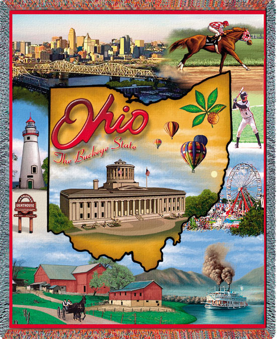 D155-3074-70*54 Ohio (States) Tapestries: Tapestry gallery - Over 1500 tapestries and tapestry decorating accessories - Finest quality - Wide selection - Competitive prices - Source for wholesale tap