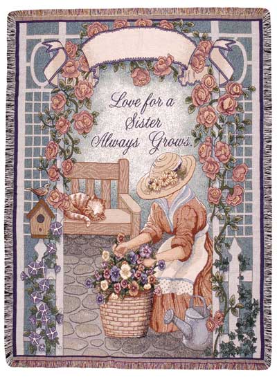 D155-3098-70*50 Sister (Words of Wisdom) Tapestries: Tapestry gallery - Over 1500 tapestries and tapestry decorating accessories - Finest quality - Wide selection - Competitive prices - Source for wh
