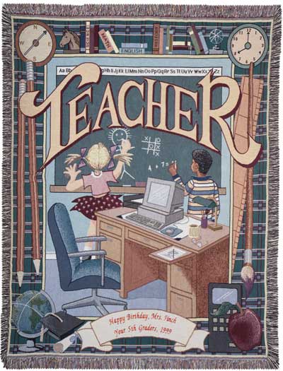 D155-3101-70*50 Teacher Tapestry throw (Words of Wisdom) Tapestries: Tapestry gallery - Over 1500 tapestries and tapestry decorating accessories - Finest quality - Wide selection - Competitive prices