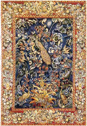 D155-3109-74*50 Peacock (Tawoos) Tapestries: Tapestry gallery - Over 1500 tapestries and tapestry decorating accessories - Finest quality - Wide selection - Competitive prices - Source for wholesale 