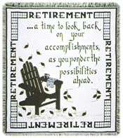 D155-3114-60*48 Retirement (Words of Wisdom) Tapestries: Tapestry gallery - Over 1500 tapestries and tapestry decorating accessories - Finest quality - Wide selection - Competitive prices - Source fo