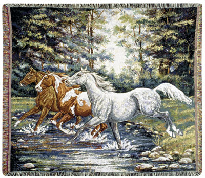 D155-3125-50*60 Spring Fling Tapestry Throw (Animal Tracks) Tapestries: Tapestry gallery - Over 1500 tapestries and tapestry decorating accessories - Finest quality - Wide selection - Competitive pri