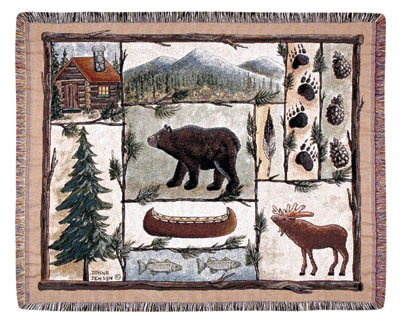 D155-3140-50*60 Cabin Fever (Outdoor Retreat) Tapestries: Tapestry gallery - Over 1500 tapestries and tapestry decorating accessories - Finest quality - Wide selection - Competitive prices - Source f